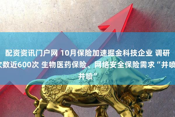 配资资讯门户网 10月保险加速掘金科技企业 调研次数近600次 生物医药保险、网络安全保险需求“井喷”